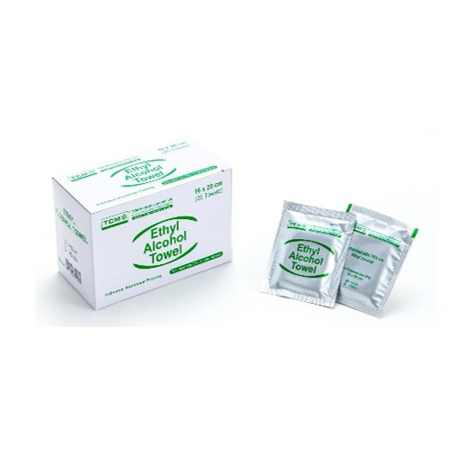 TCM 乙醇酒精消毒濕紙巾 16 x 20厘米 25張