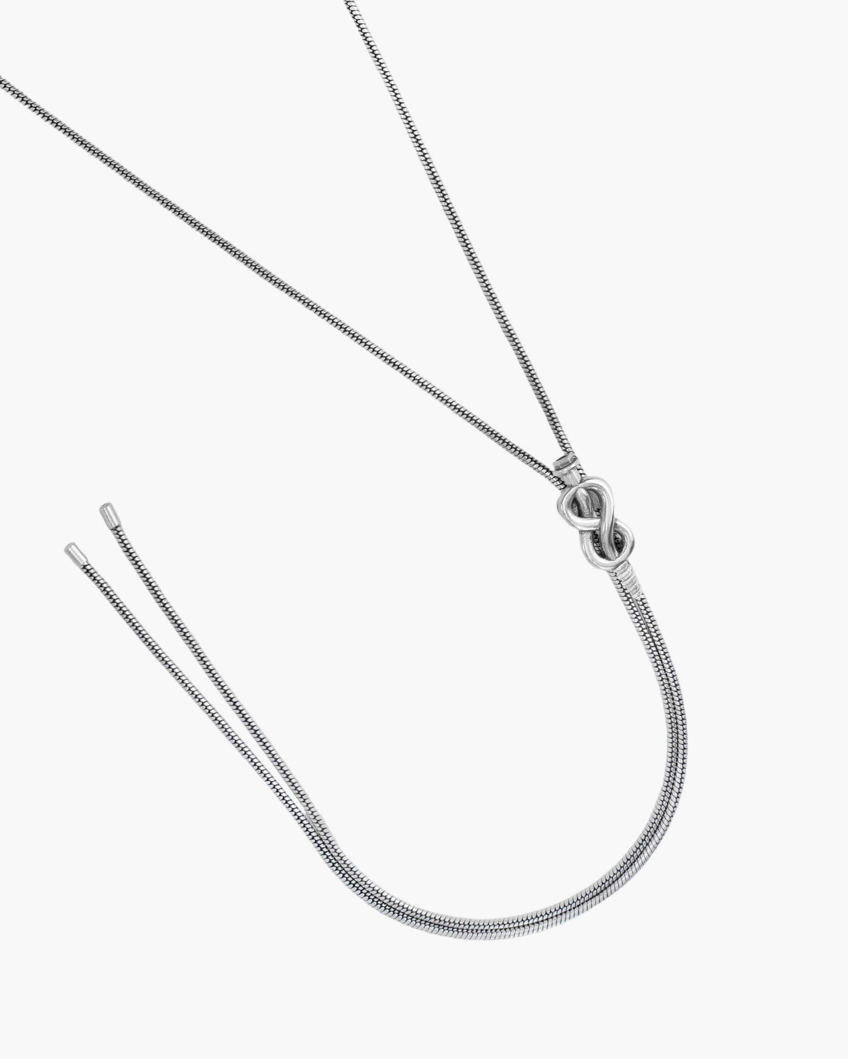 RECOVERY 螺旋結無限保羅領帶 (古銀)