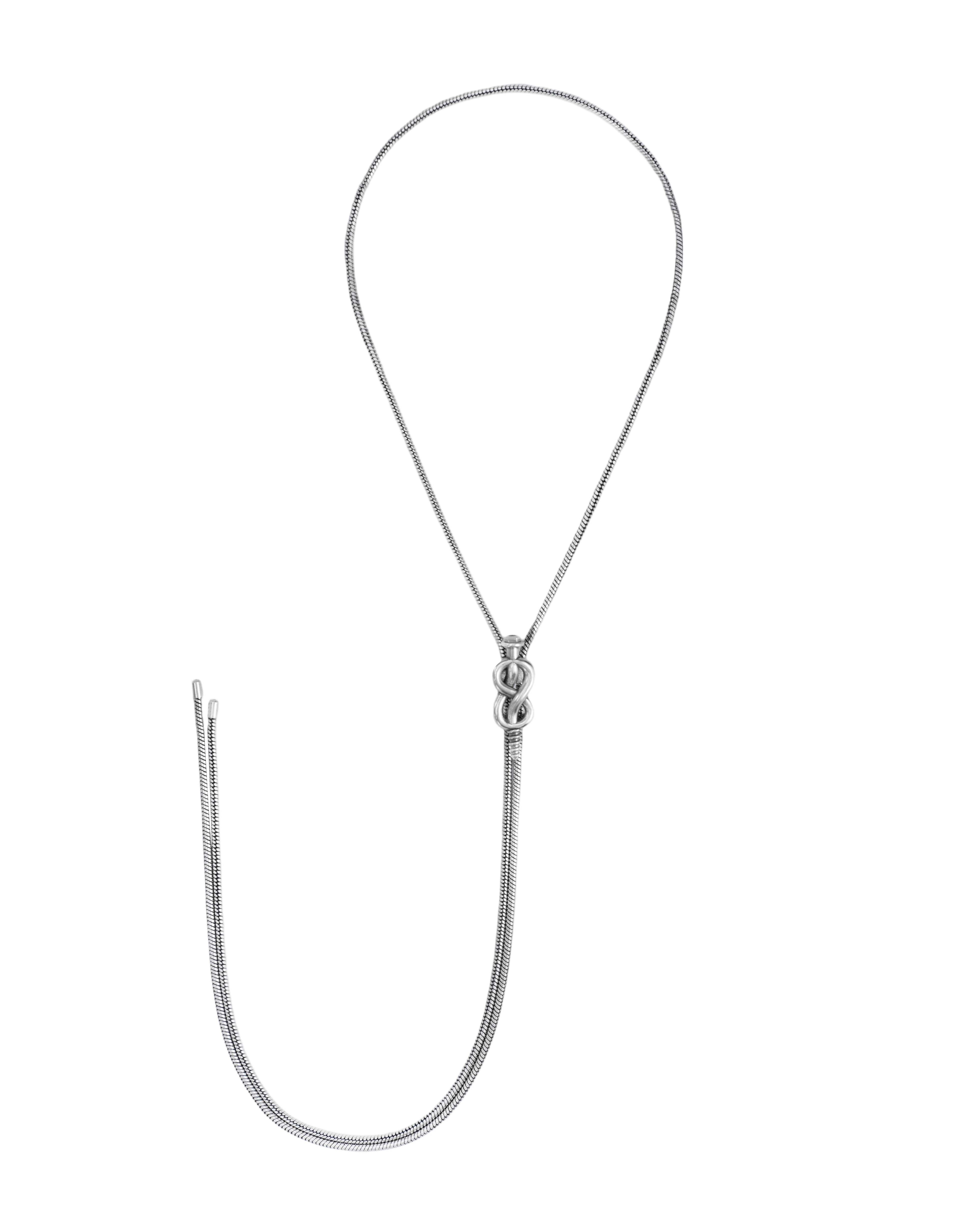 RECOVERY 螺旋結無限保羅領帶 (古銀)