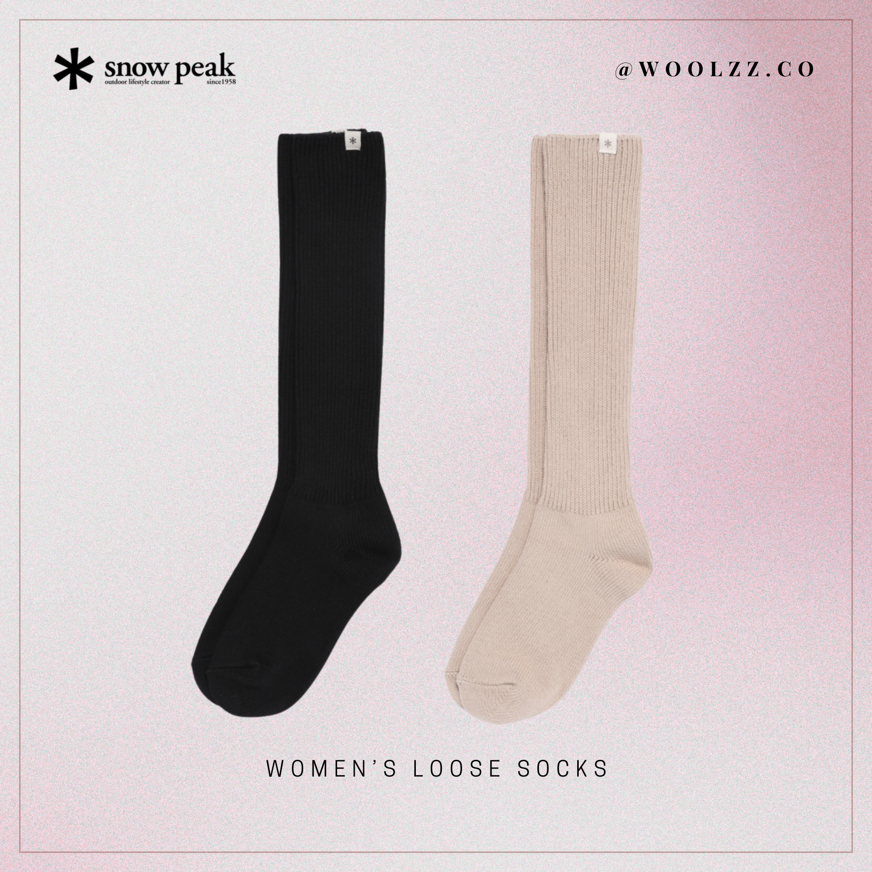 Snow Peak 女款寬鬆襪 S25WWF-SO03