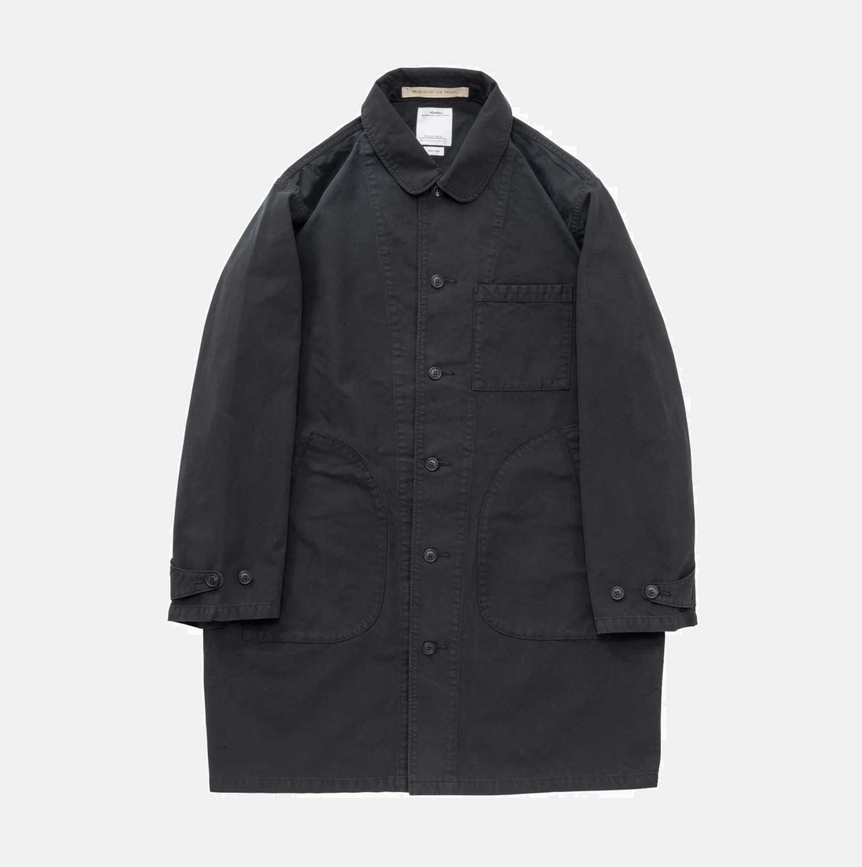 VISVIM POINTER COAT (( USED A )) 中古美品 - BLACK PRE ORDER ITEM (預訂中)