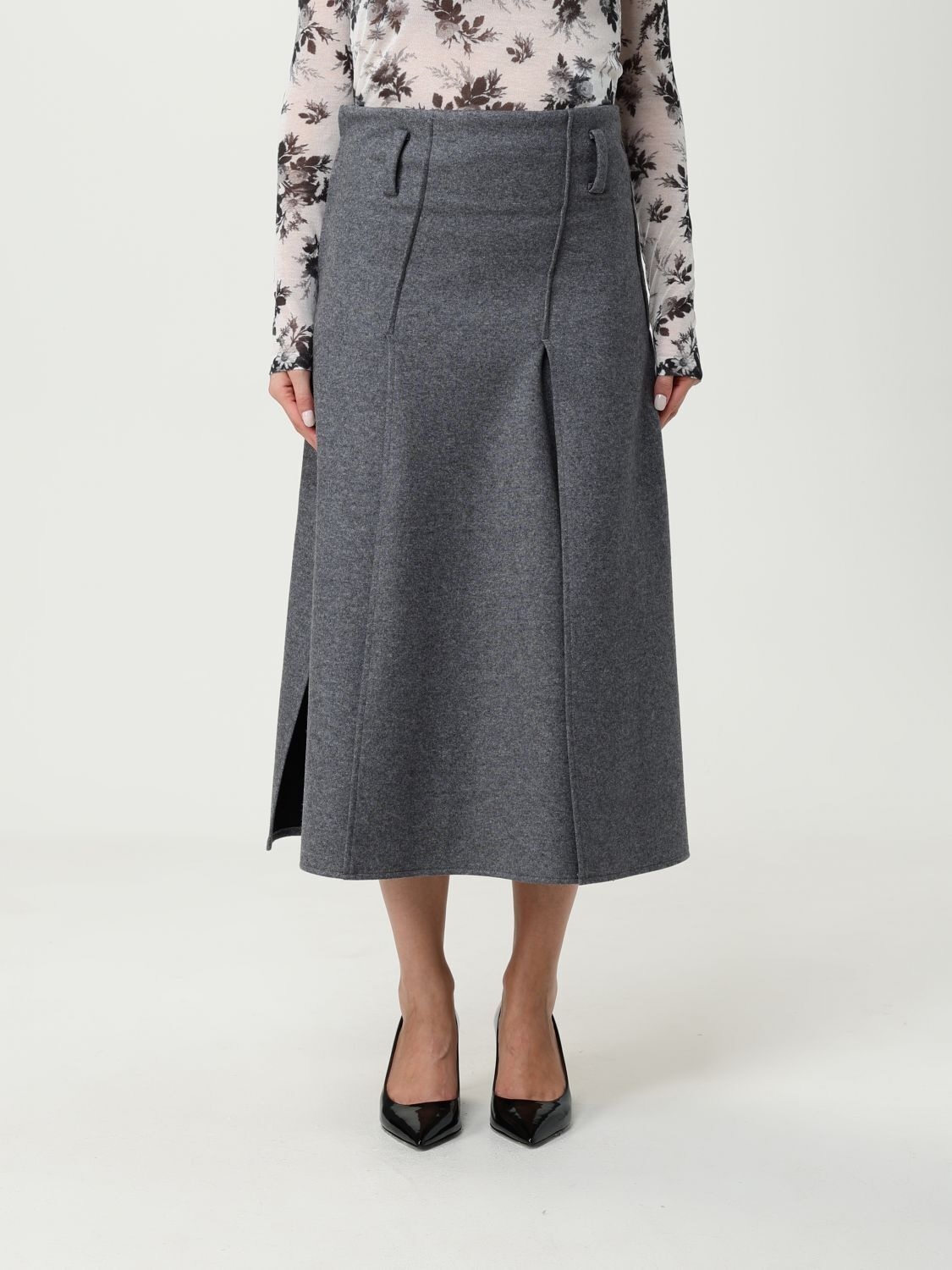 LIVIANA CONTI A字多片裙(灰)