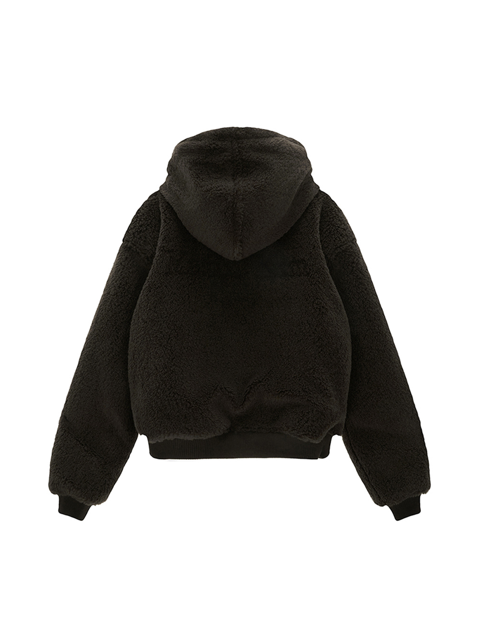 搖粒絨連帽外套女款 卡其