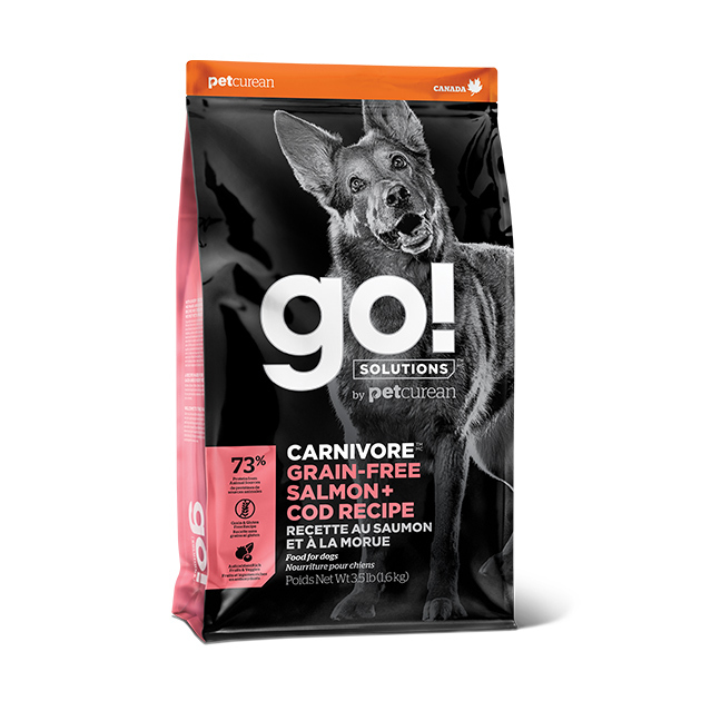 X停產X GO! Solutions 活力營養系列 無穀物 三文魚鱈魚 全犬配方 12LB [ Carnivore ]