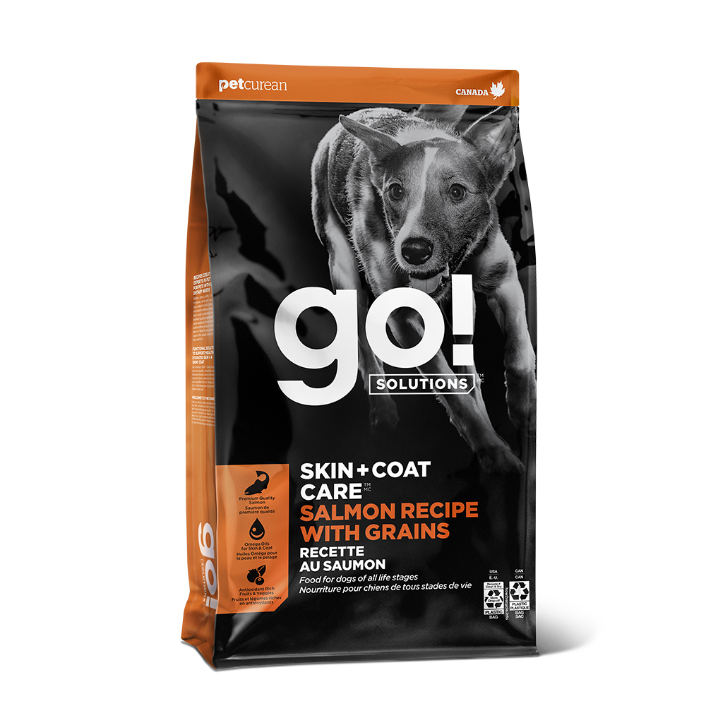 GO! Solutions 護膚美毛系列 三文魚+蔬果+燕麥 全犬配方 12LB [Skin + Coat]