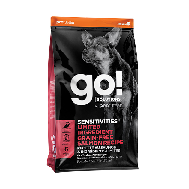 GO! Solutions 低敏美毛系列 無穀物 三文魚 全犬配方 22LB [ Sensitivities ]