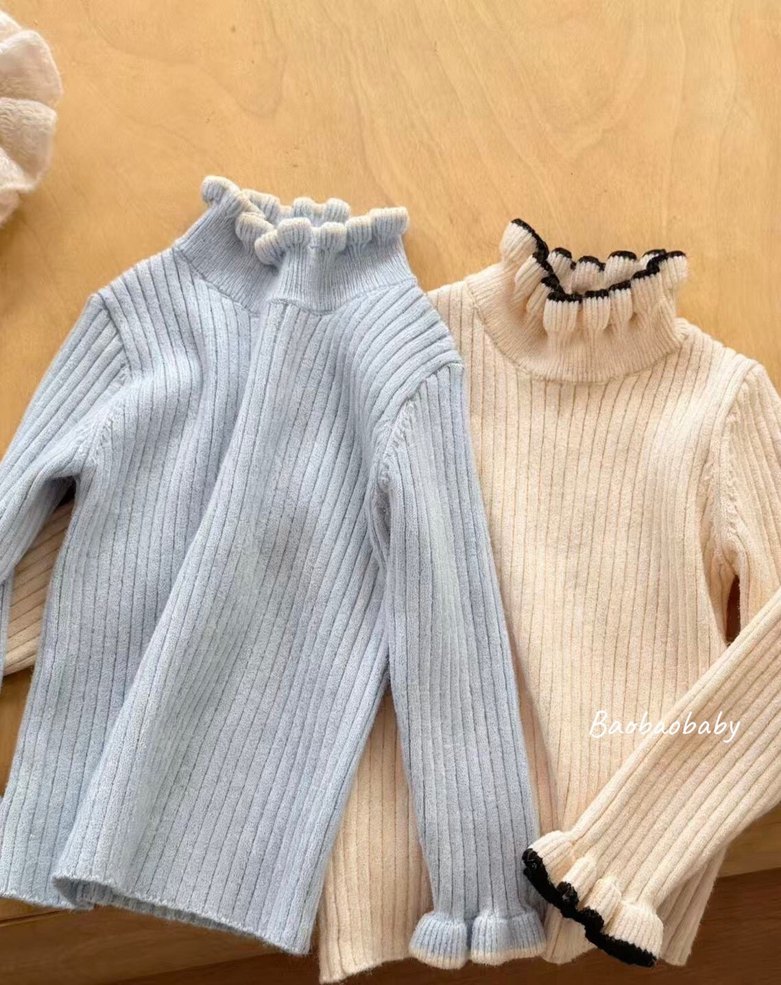 小荷葉羅紋上衣