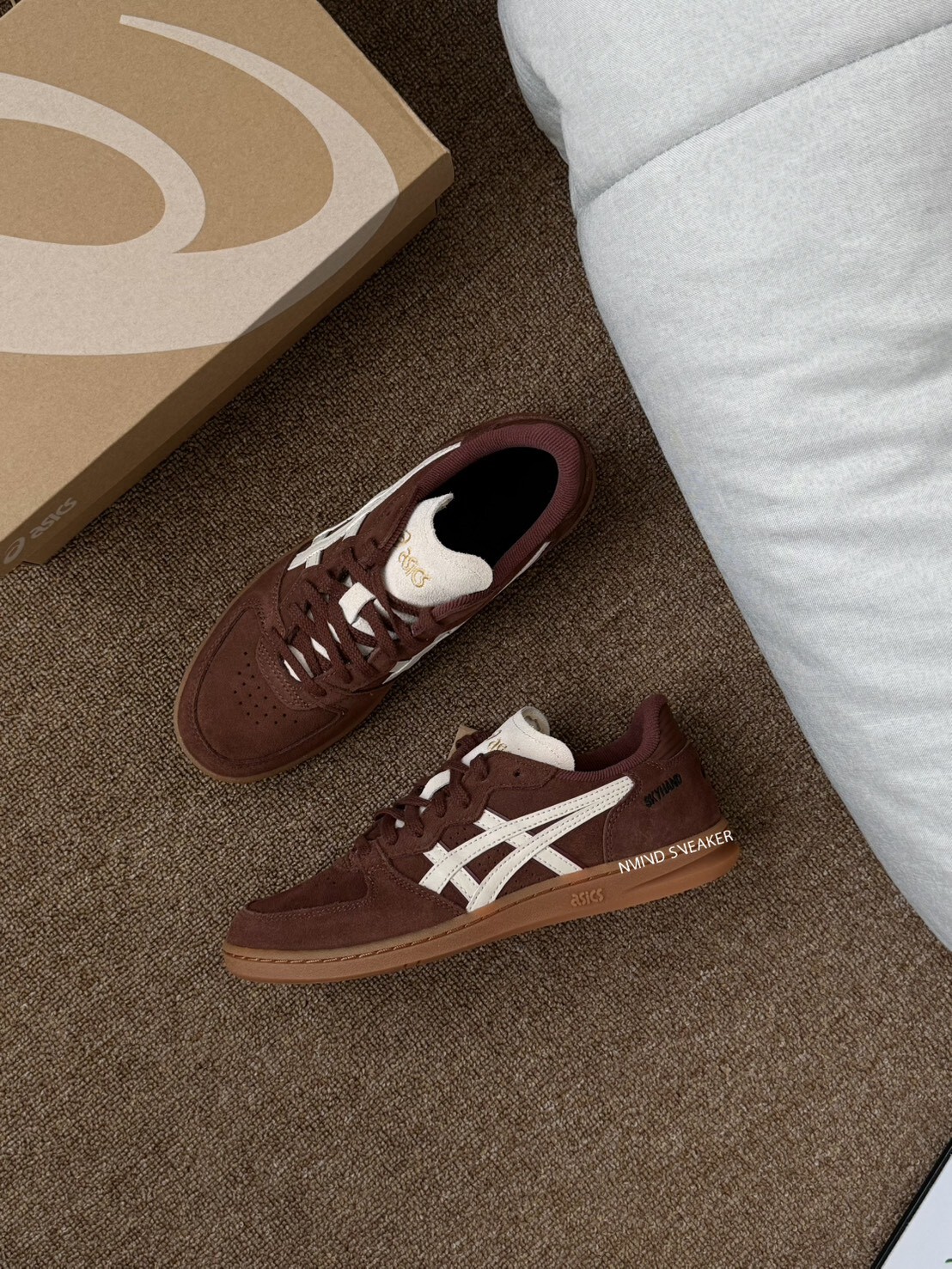 Asics 亞瑟士 SKYHAND OG 復古麂皮棕