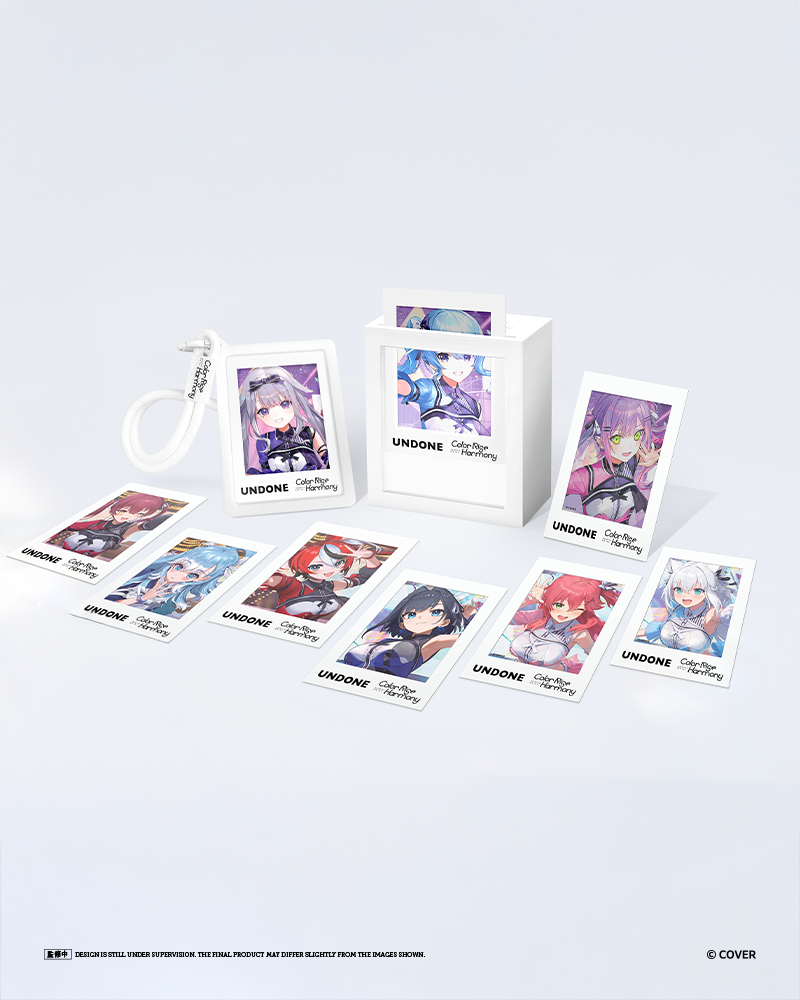 「官品預購」UNDONE x hololive 6th fes. Color Rise Harmony - Slide Film Lightbox & Keychain