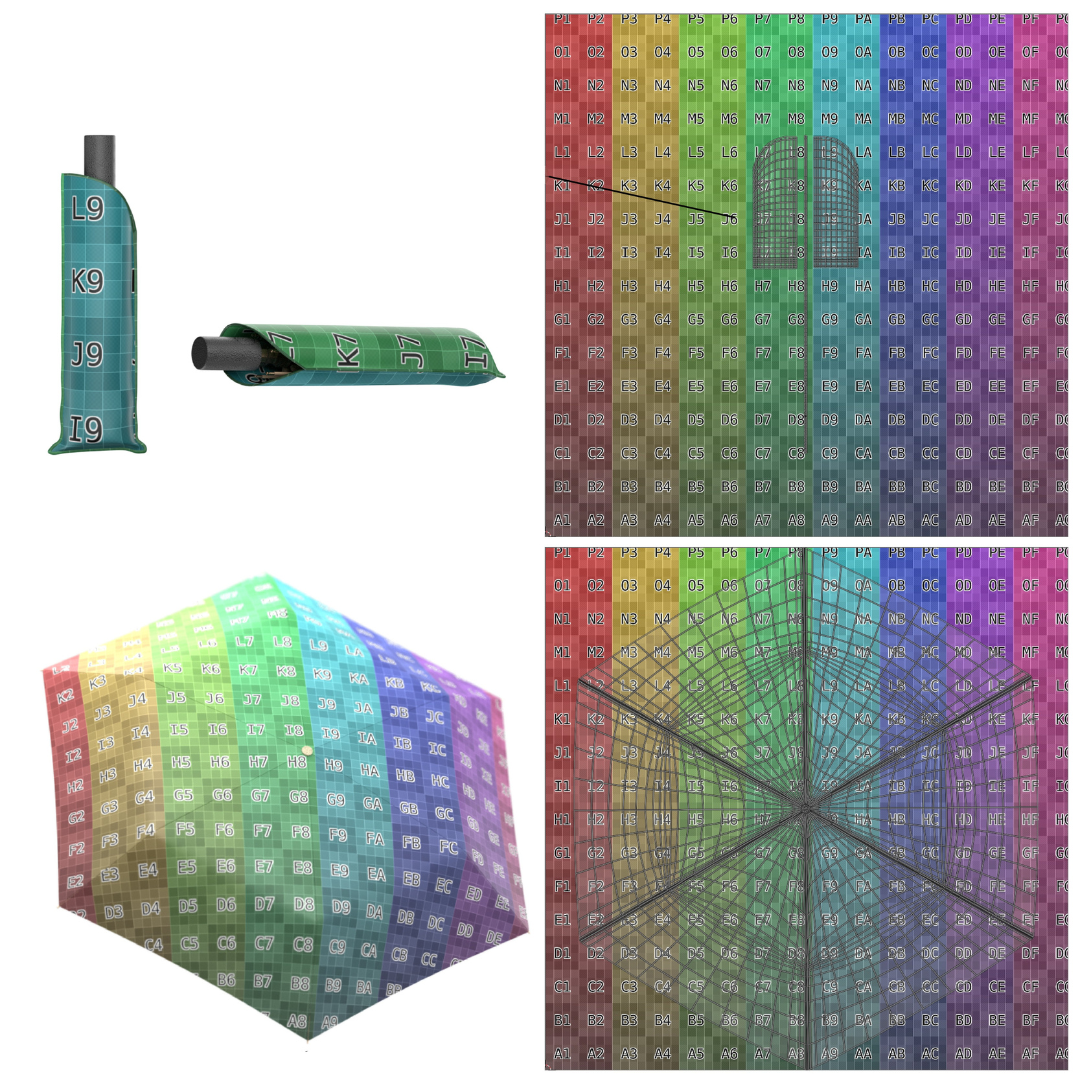 JADE DROP 色彩學分析實驗室，傘布色彩調頻配色實驗圖