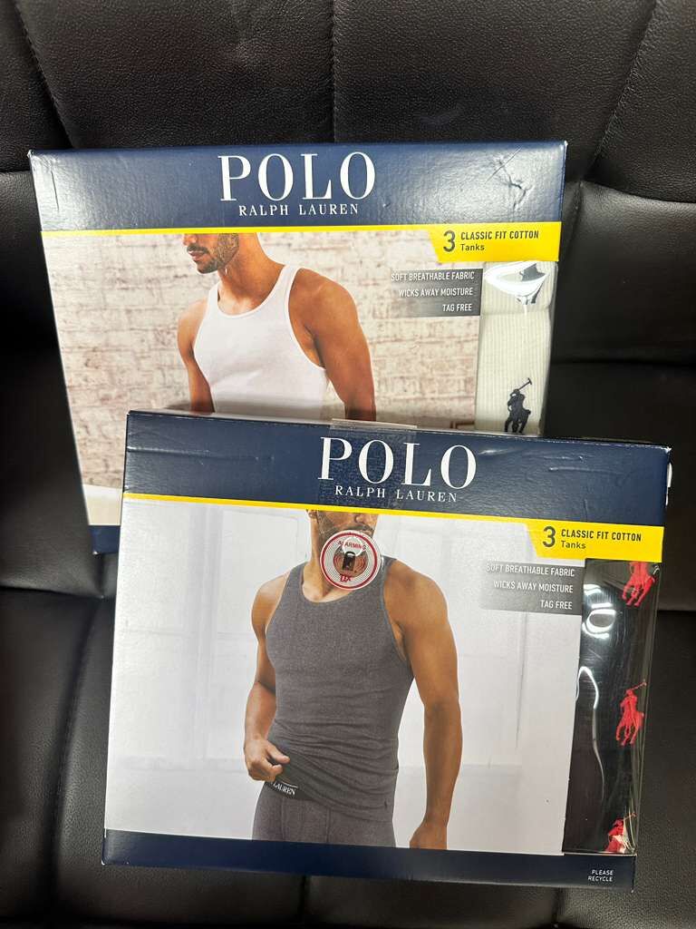 【現貨】Polo Ralph Lauren LL120512 男裝經典版型棉質背心(3件裝)