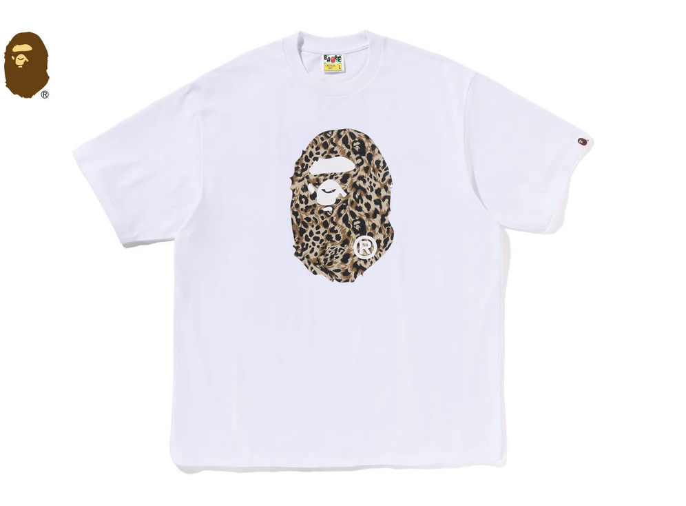 【BAPE男生】1206 發售 寬版  正反面款 WILD LEOPARD PATTERN APE HEAD RELAXED FIT TEE