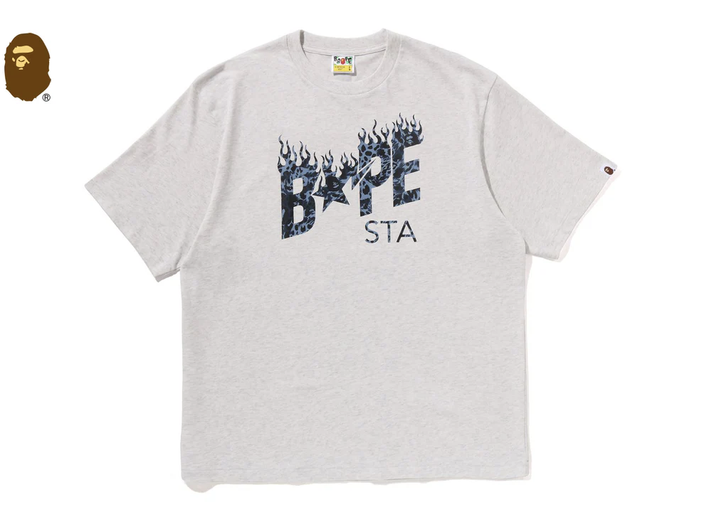 【BAPE男生】1206 發售 寬版  WILD LEOPARD PATTERN BAPE STA LOGO RELAXED FIT TEE