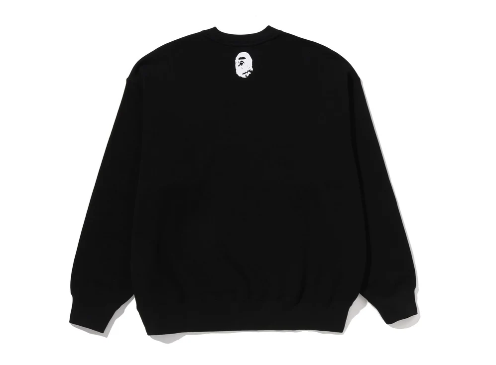 【BAPE男生】1206 發售 寬版  BATHING APE LOGO RELAXED FIT CREWNECK SWEATSHIRT