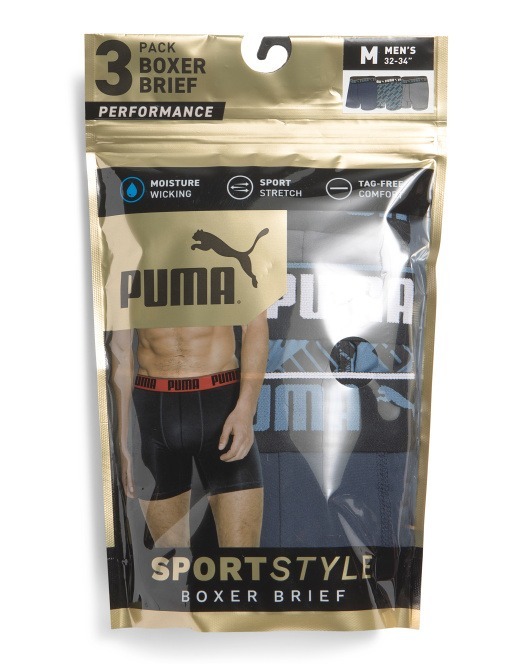 【現貨】PUMA LL1205702 男裝內褲 (1套3件混色)