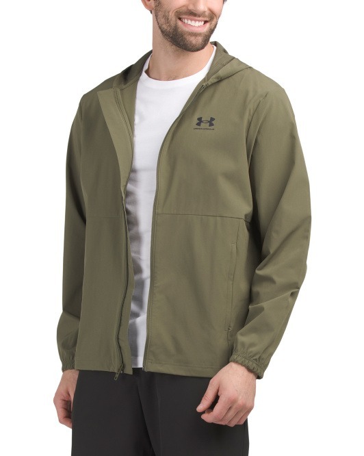 【直播】UNDER ARMOUR LL1205706 男裝外套 (軍綠色)