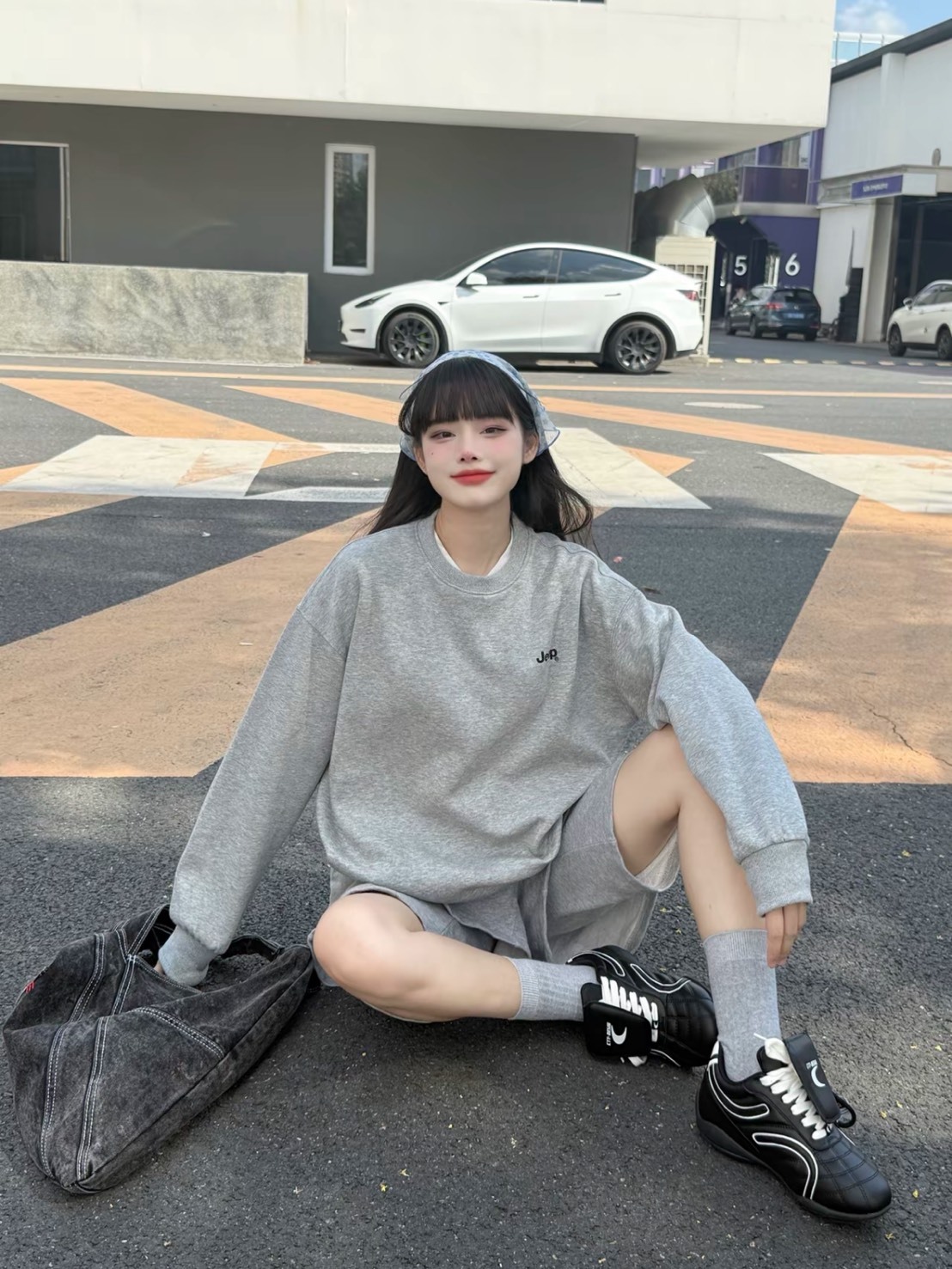 JEEP 簡約 圓領 長袖 衛衣