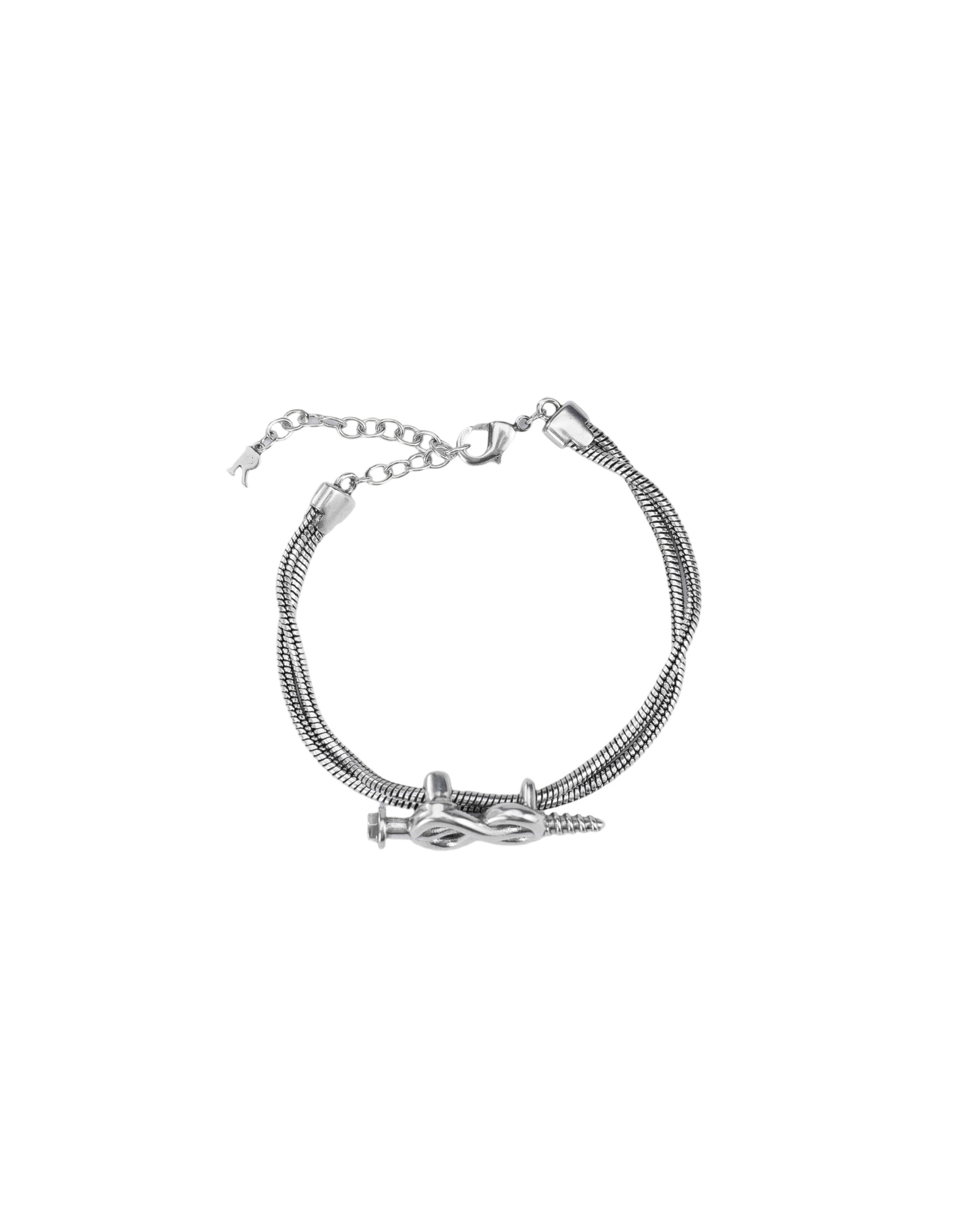 RECOVERY 螺旋結無限手鍊 (古銀)