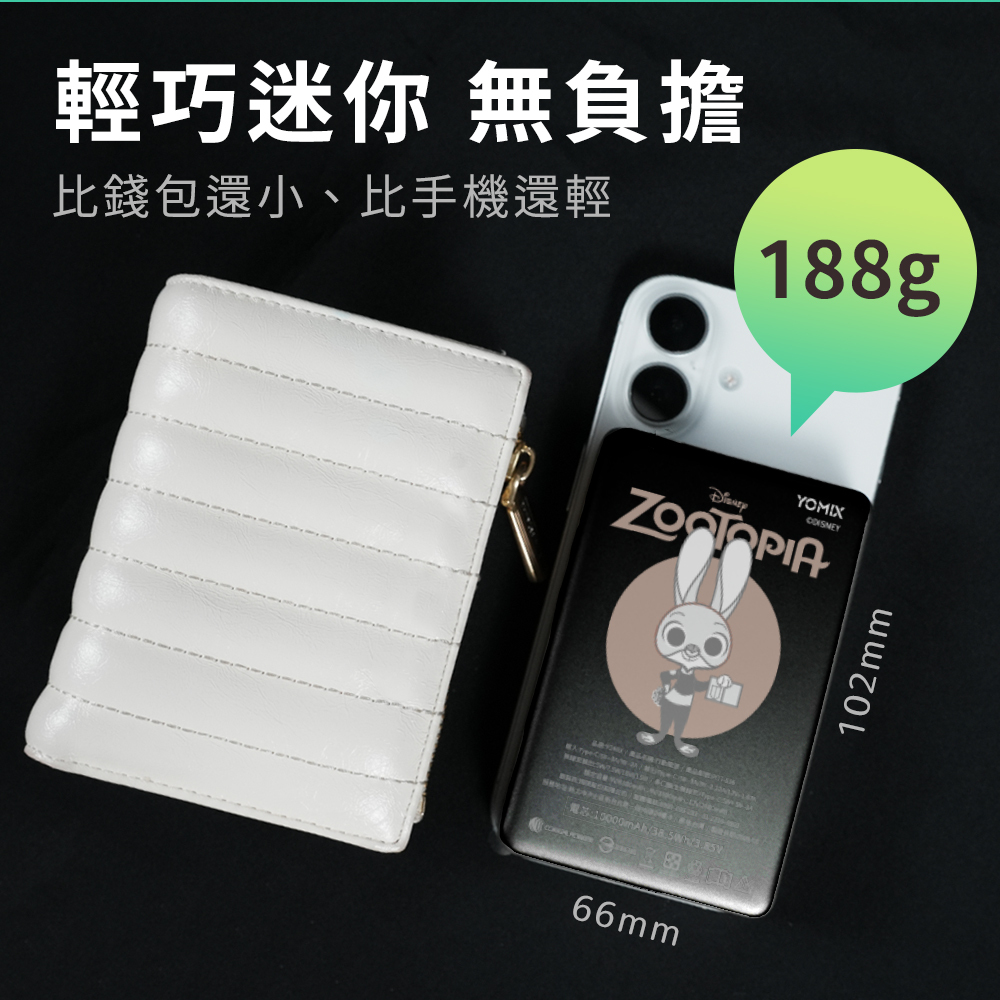 防爆安全性,固態磁吸,固態電池芯,MagSafe磁吸,台灣製造,動物方城市,ZOOTOPIA,固態行動電源,搭機,wh,尼克,茱蒂