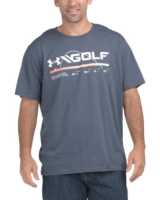 【直播】UNDER ARMOUR LL1205710 Short Sleeve Golf Crew Neck 男裝上衣