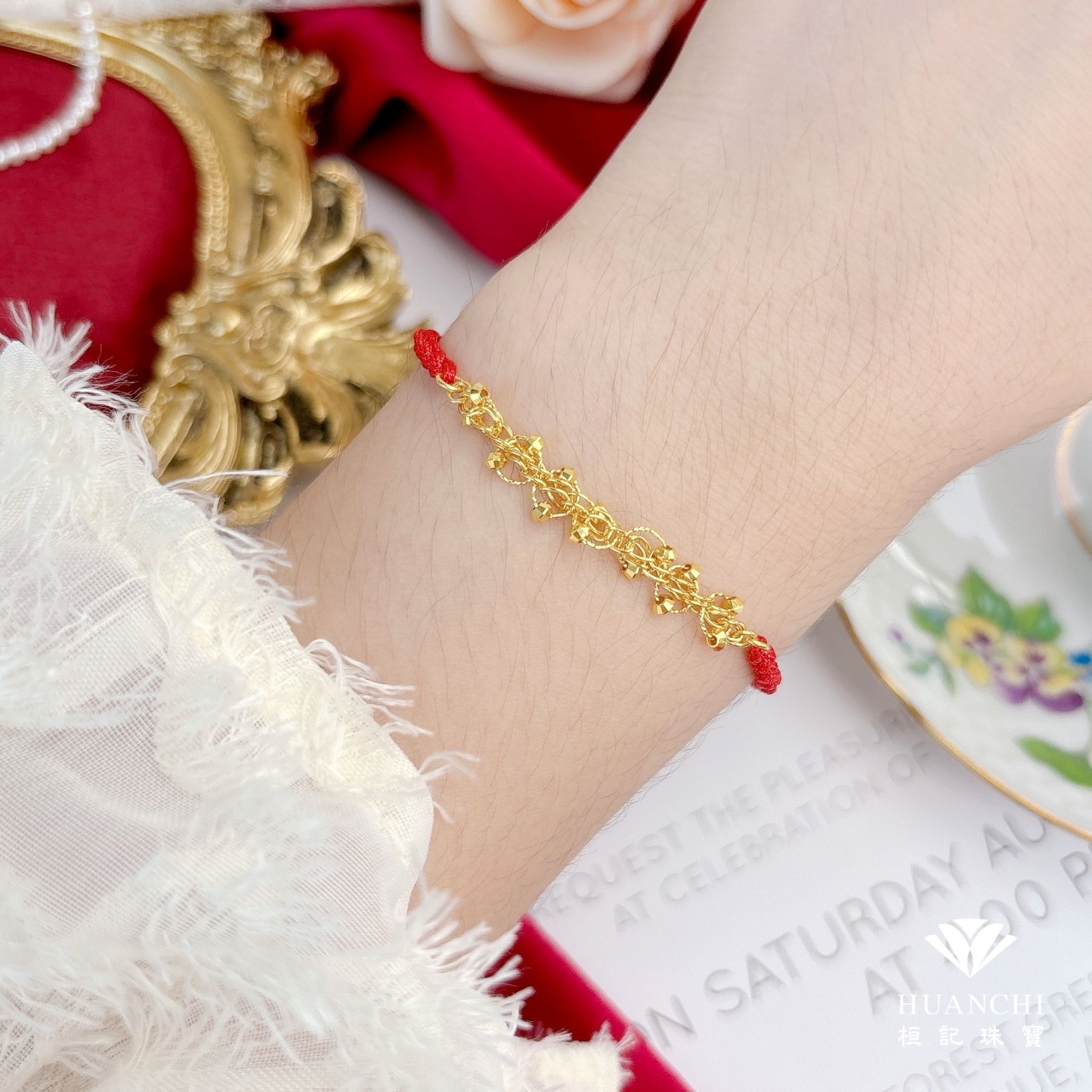 蕾絲相頌 編織金手鍊