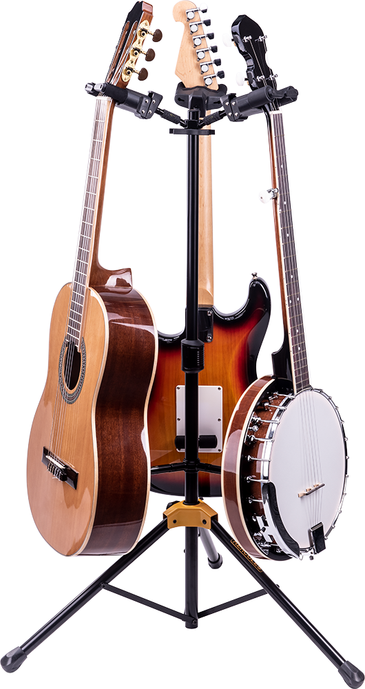 海克力斯 HERCULES GS432B PLUS 三頭吉他架 可折疊靠背 樂器架