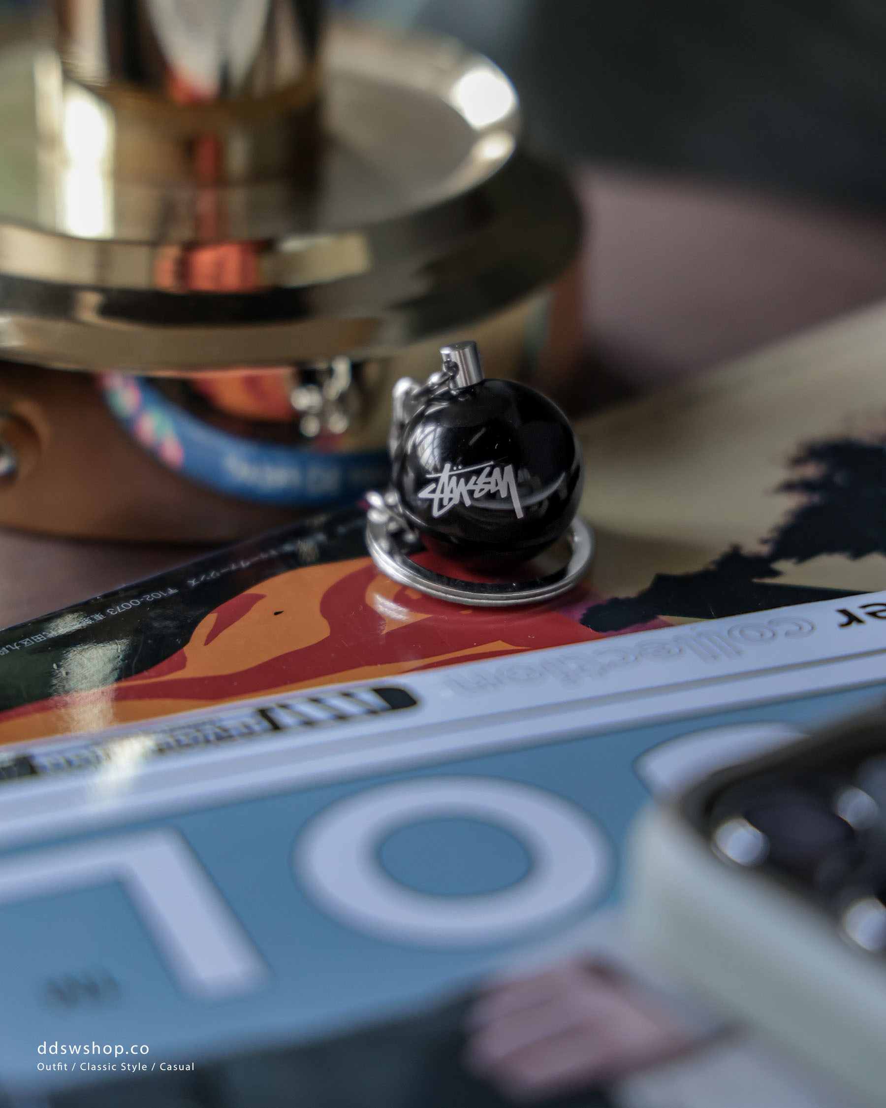 "代購" Stussy 25FW 8 BALL KEYCHAIN 鑰匙圈