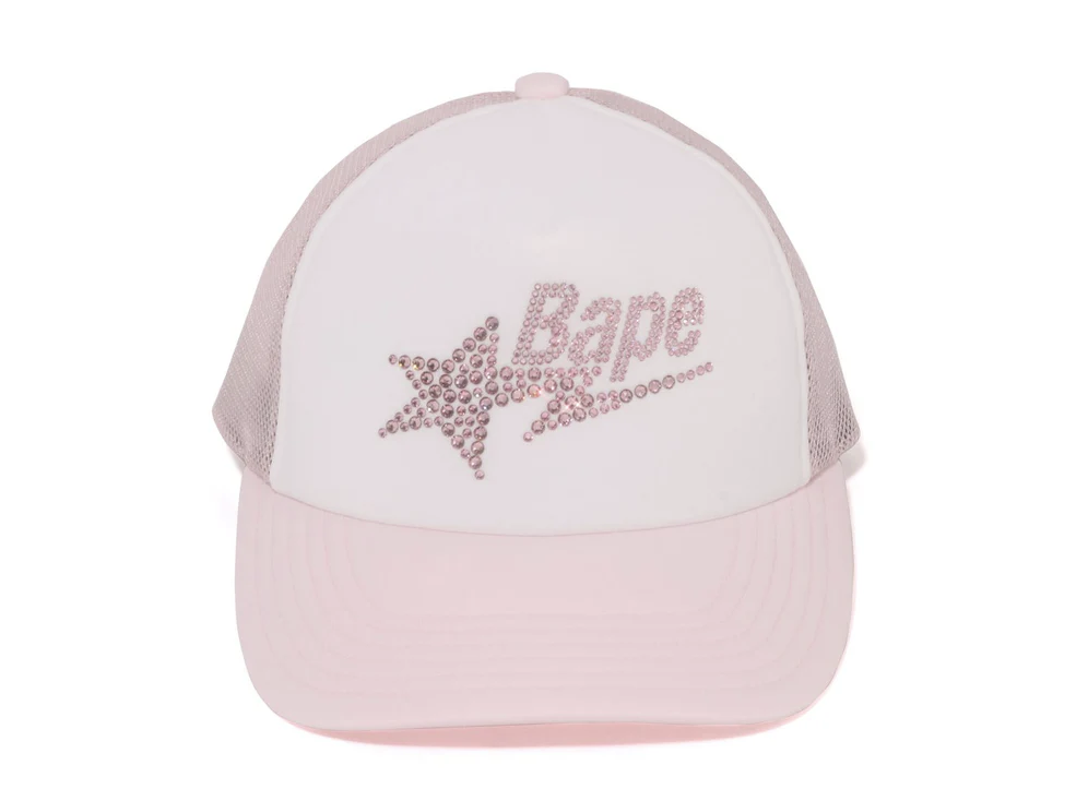 【BAPE配件】1206 發售 水鑽 CRYSTAL STONE BAPE STA LOGO MESH CAP