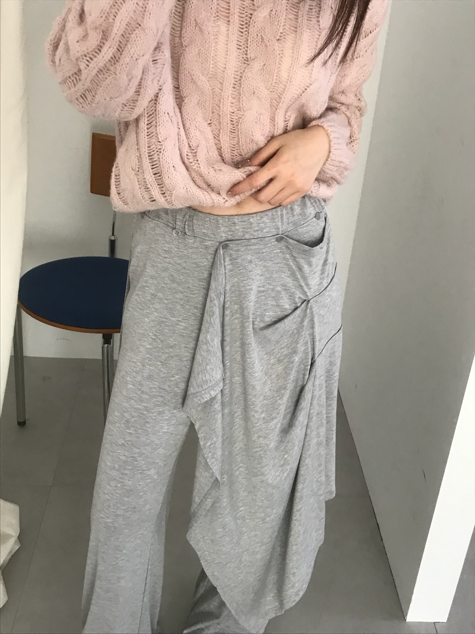 Draped Layer Wide Pants #長褲