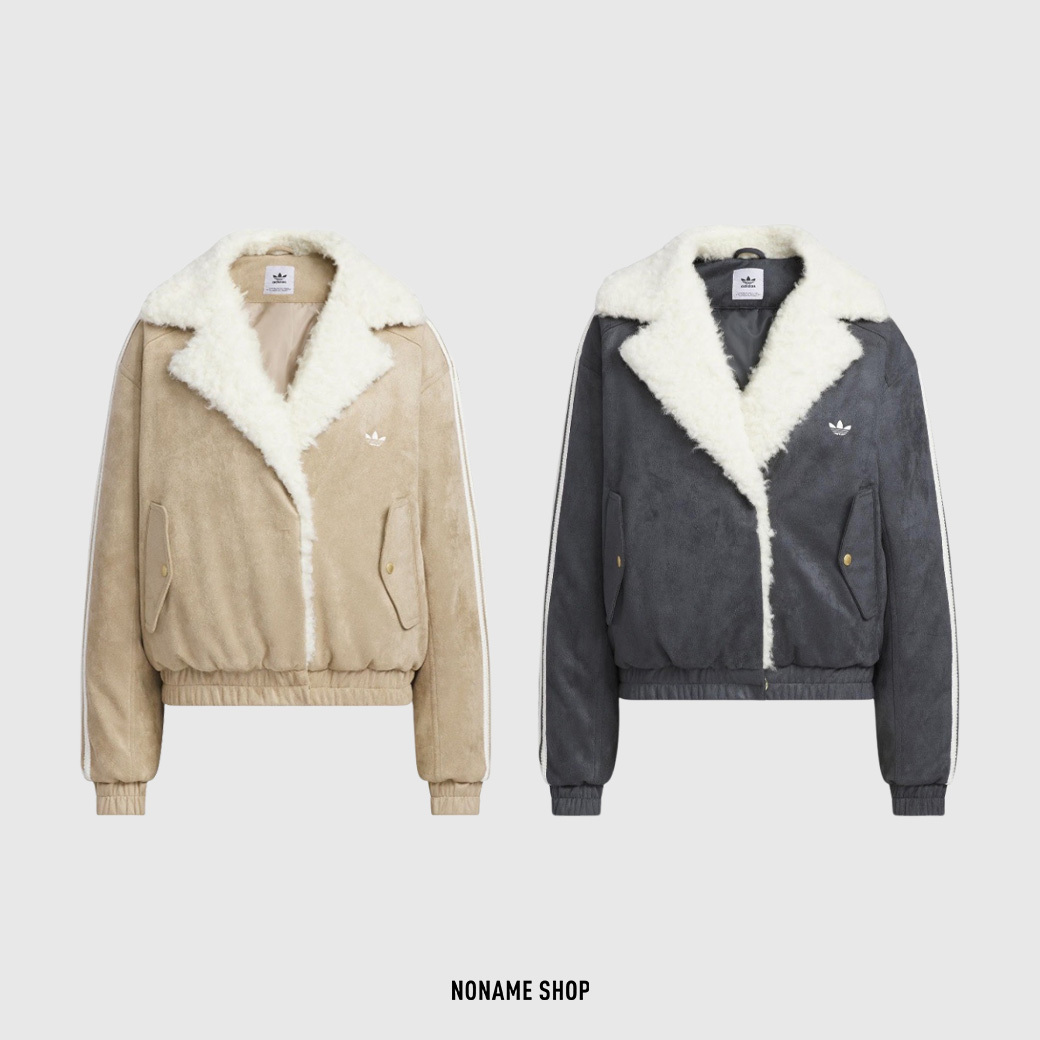 ADIDAS Originals RETRO 羊羔毛 麂皮 翻領 外套 兩色 (女款)