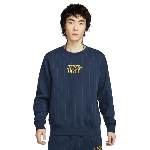 【官網限定】Nike Club Bb Crew Jdi AOP 條紋刷毛大學T HJ2158-451 XI