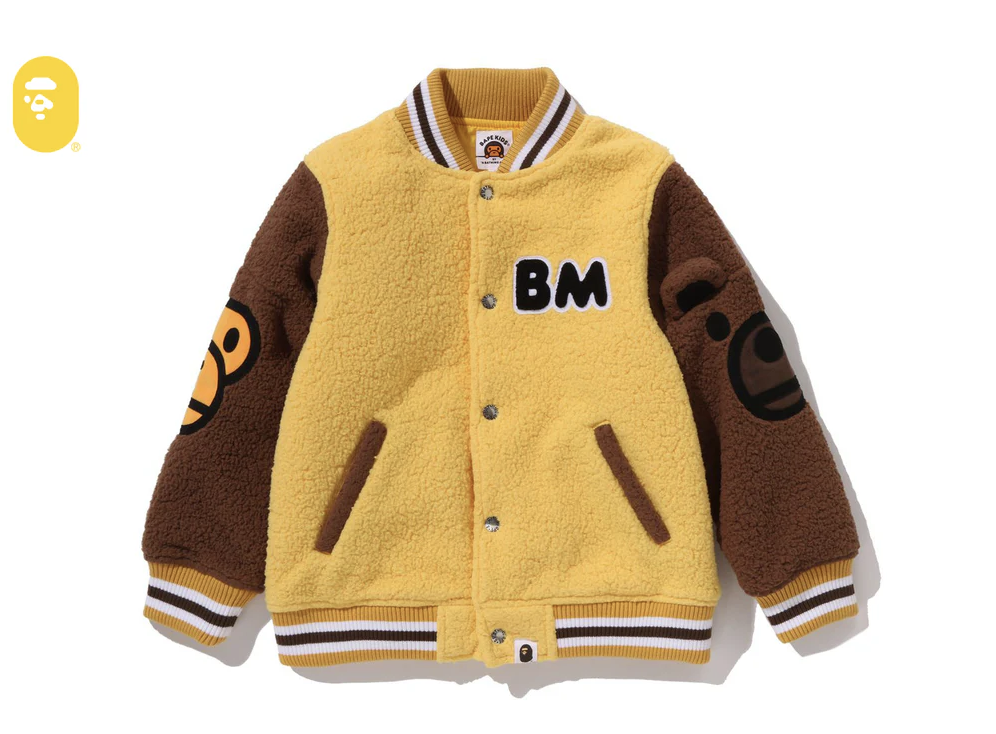 【BAPE童裝】1206 發售 BABY MILO FRIENDS BOA SLEEVE JACKET