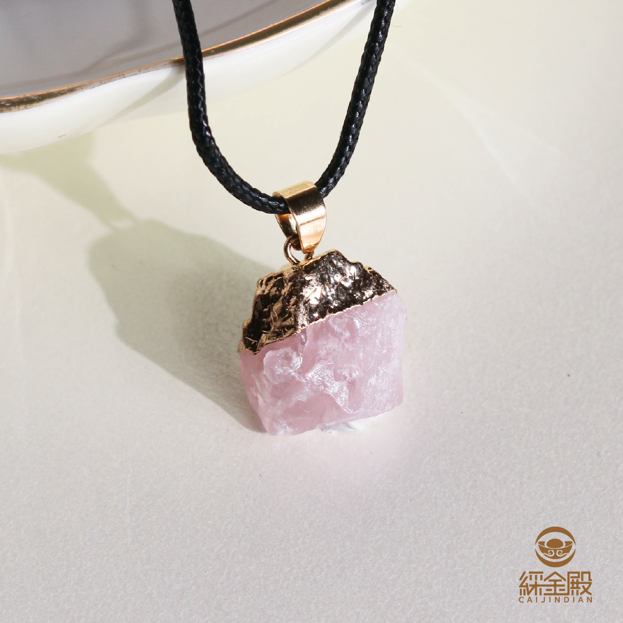 粉晶-天然原礦項鍊｜生命靈數8｜提升魅力｜心輪｜人際關係【綵金殿】