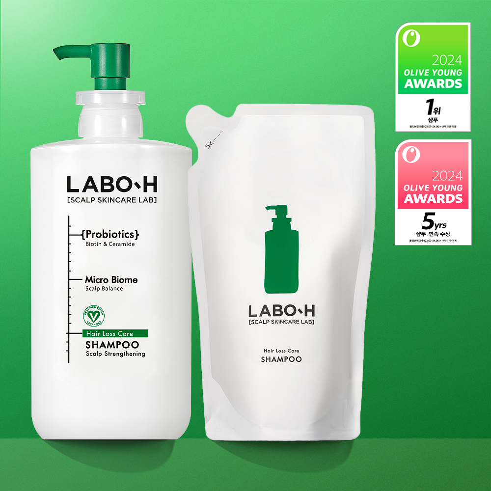 LABO-H 強韌髮根防脫髮洗髮精 750ml (+補充裝600ml)