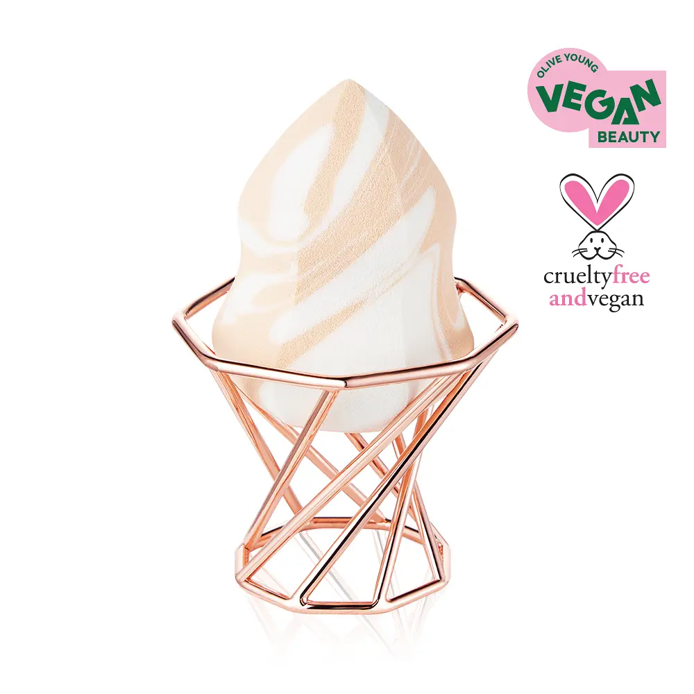 DEAR DAHLIA 大理石紋多功能美妝蛋 附收納架