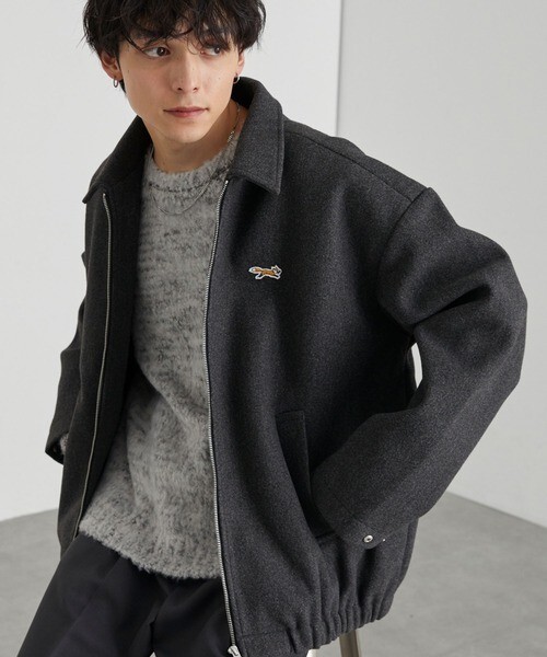 KTQ STORE ‧  PENNEYS/Penny's THE FOX 標誌刺繡 Tech Melton 拉鍊夾克