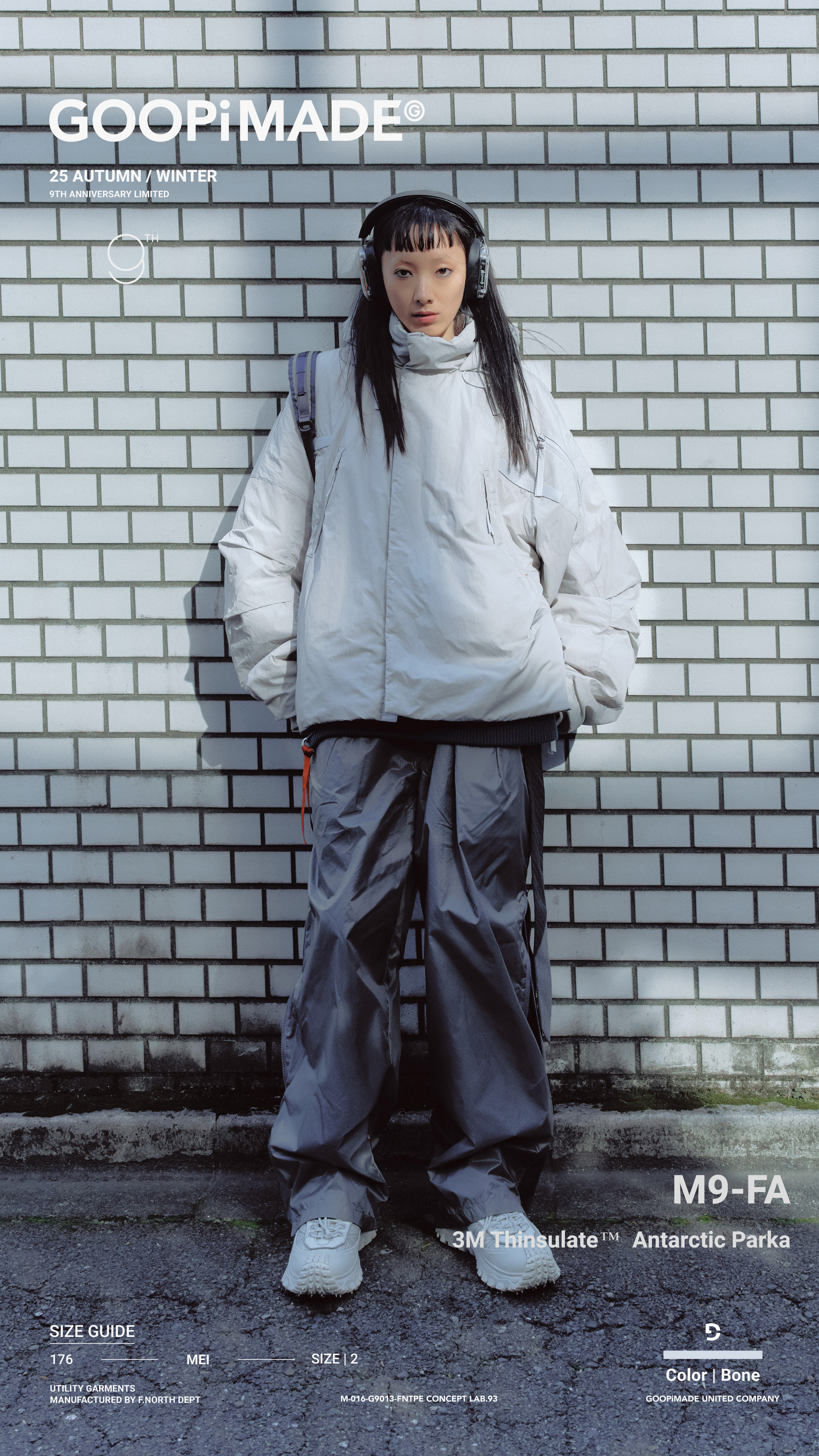 GOOPiMADE M9-FA 3M Thinsulate™ Antarctic Parka - Bone