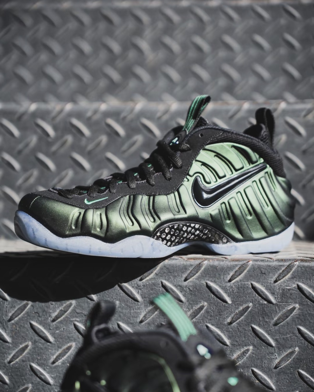 男鞋 NIKE AIR FOAMPOSITE PRO 綠 果凍底 緩震 太空鞋 運動鞋【HF0794-300】