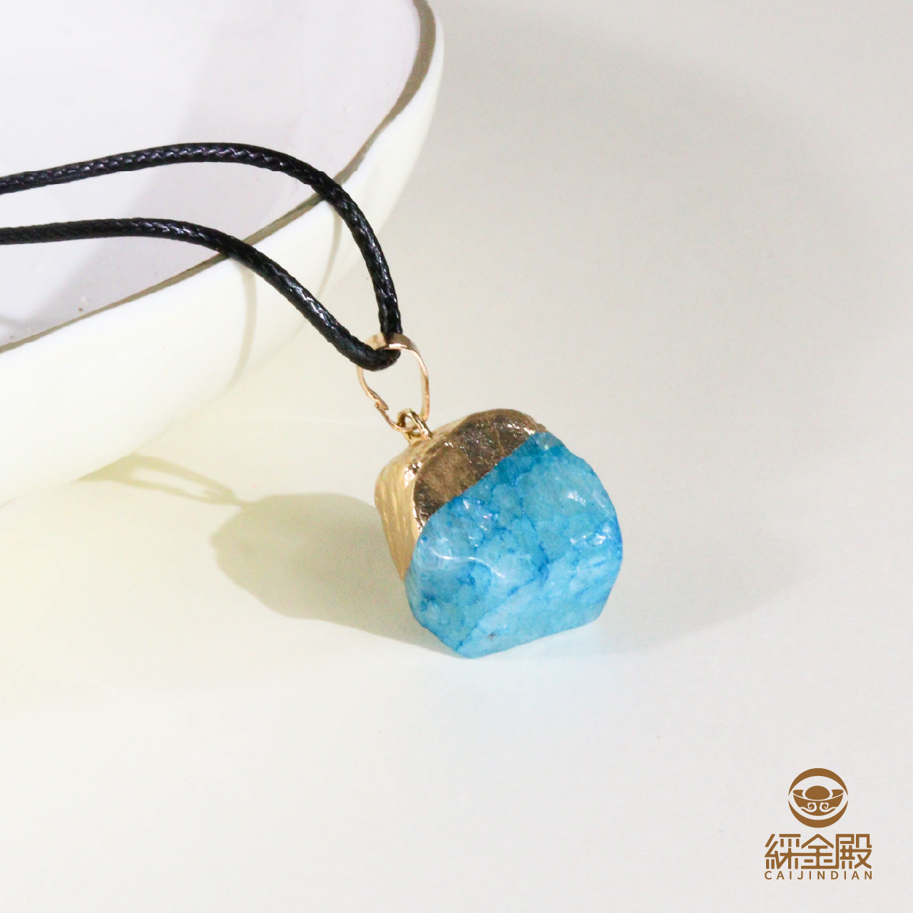 藍托帕-天然原礦項鍊｜生命靈數5｜追尋自由｜喉輪｜善於溝通｜加持【綵金殿】