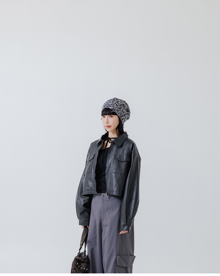 Distressed knit beanie, available in three colors【07020987】in stock+pre-order