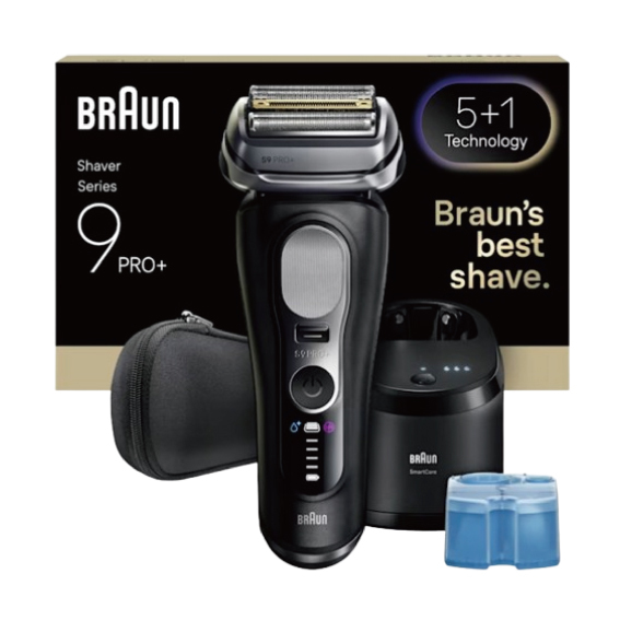 BRAUN 9660cc Series 9 PRO+ 乾濕兩用電動鬚刨連清洗座<平行進口>