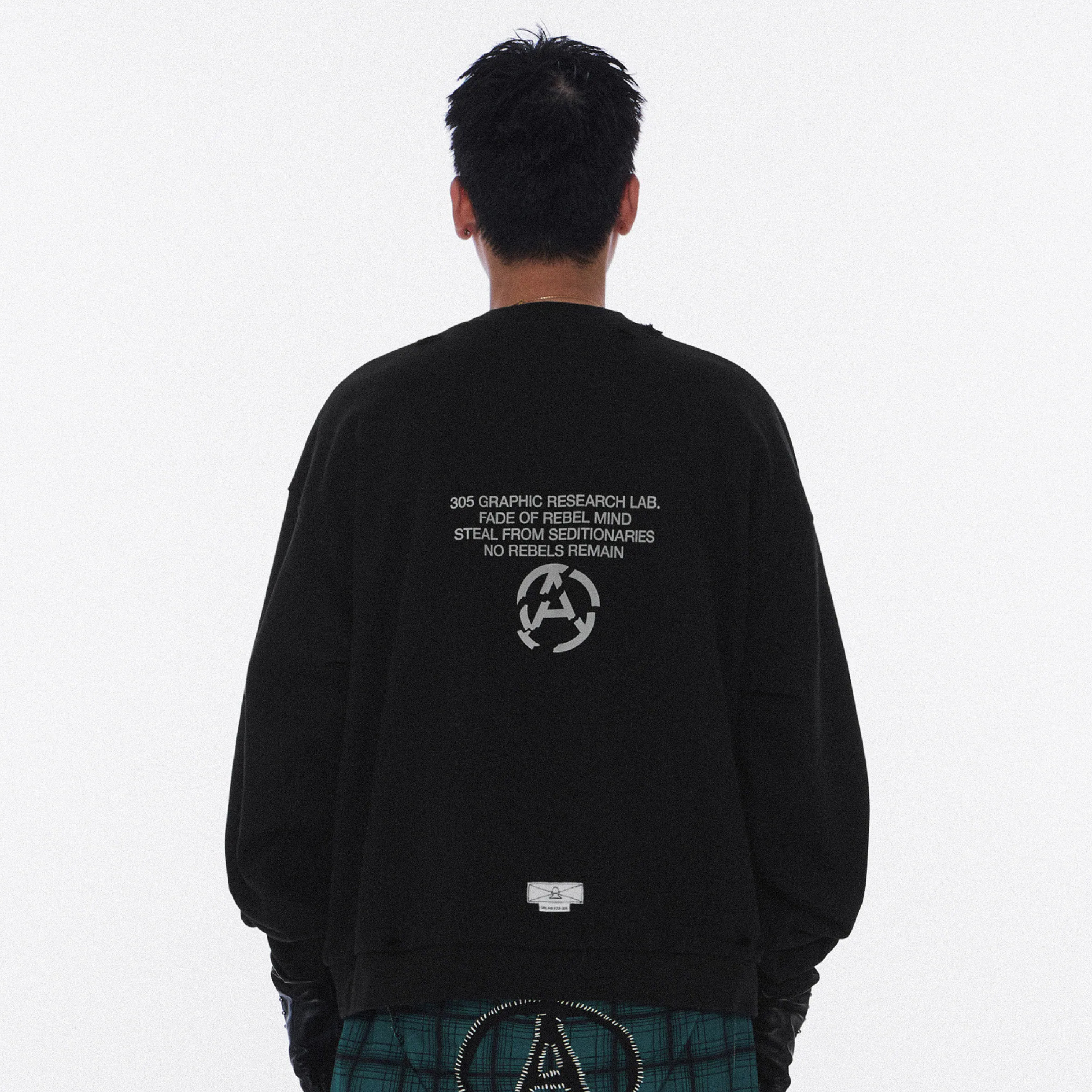 Wall Of Sound "MACHINES" DMG. Crewneck Sweater