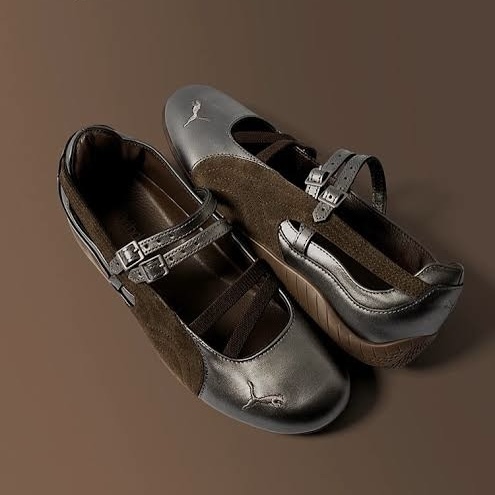 PUMA SPEEDCAT BALLET LUX CHOCOLATE GUM 巧克力銀邊 芭蕾舞鞋 女鞋 408197-01