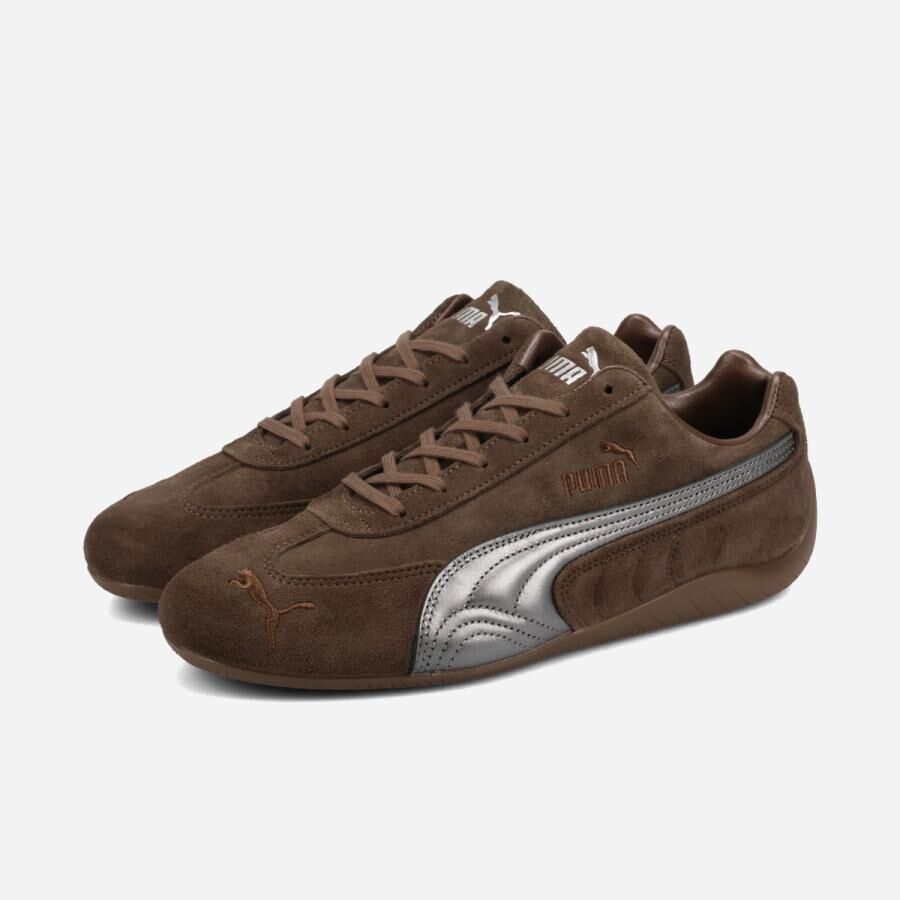 PUMA SPEEDCAT LUX CHOCOLATE GUM 巧克力 銀邊 拼接 賽車鞋 女鞋 408198-01