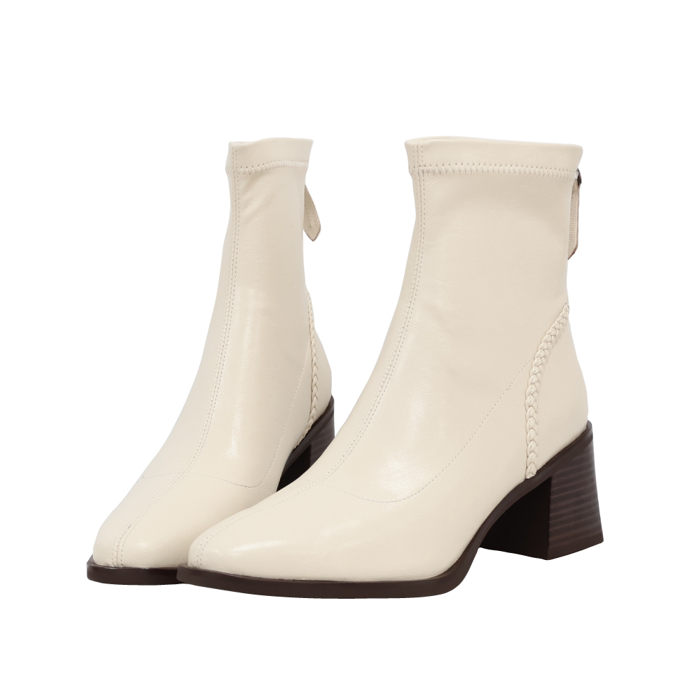 (現+預) 法式氣質尖頭短靴 -3色