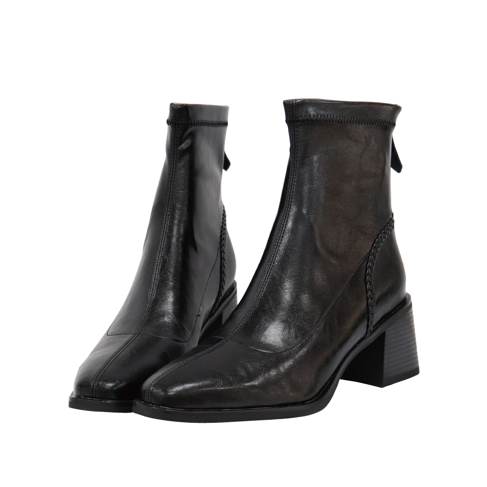 (現+預) 法式氣質尖頭短靴 -3色