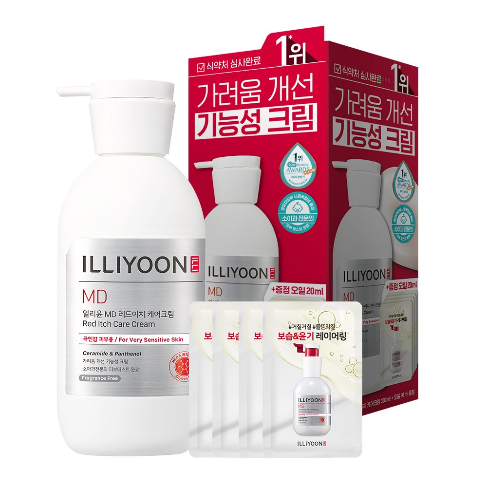 ILLIYOON MD 紅色舒緩止癢集中霜 330mL (+止癢油 20mL)