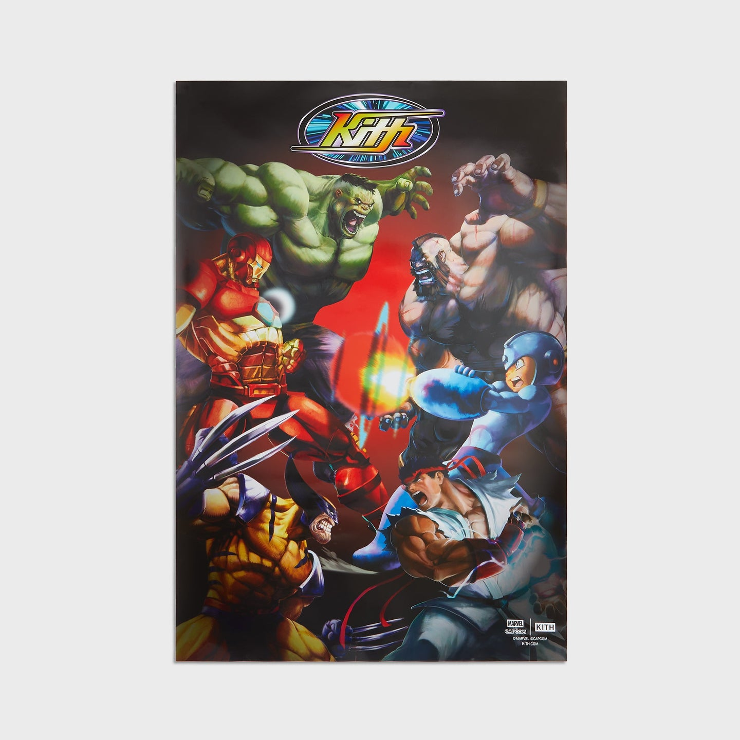 2枚セット Marvel vs. Capcom Kith Poster ポスター 2025AW KITH Marvel vs. Capcom | Kith Poster BOX LOGO 對決