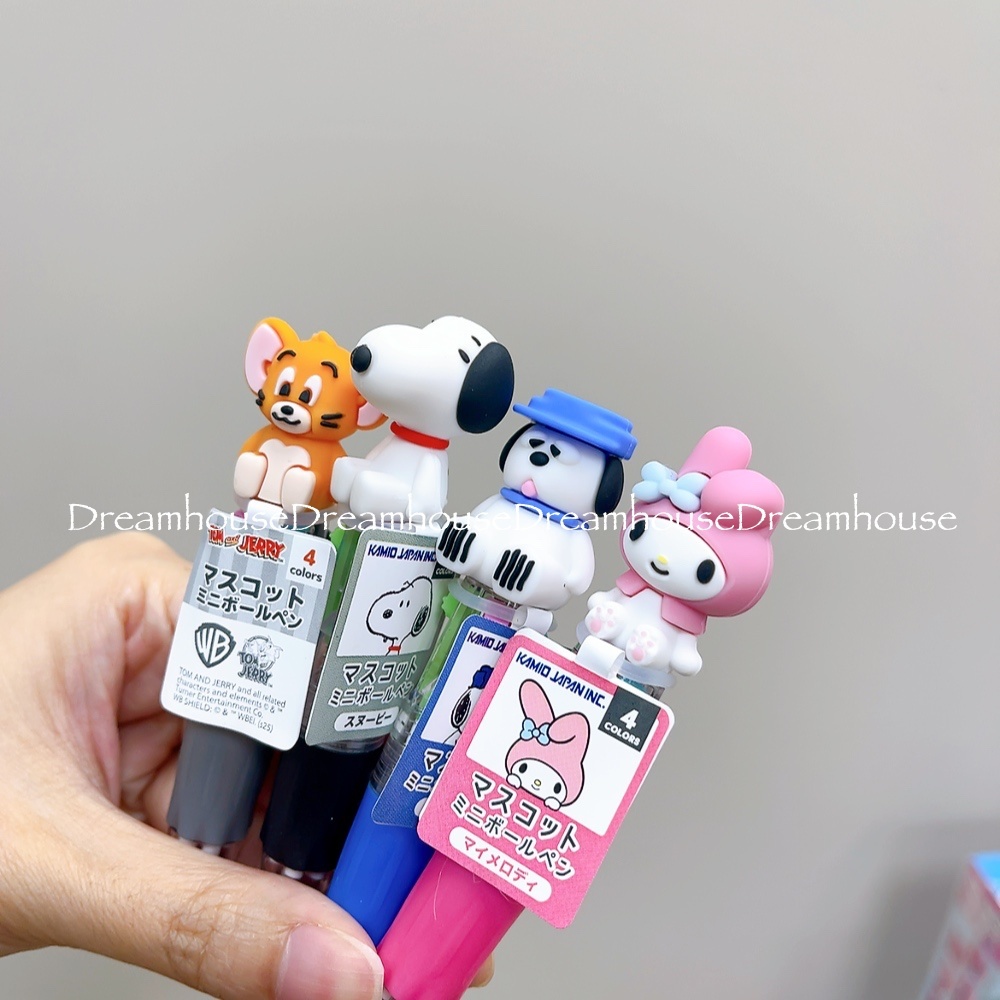 史努比 奧拉夫 美樂蒂 湯姆貓與傑利鼠 迷你原子筆 四色筆 多色筆 原子筆 公仔筆 筆