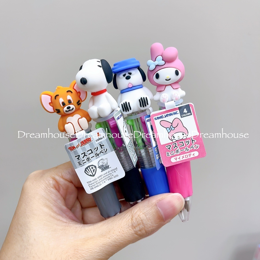 史努比 奧拉夫 美樂蒂 湯姆貓與傑利鼠 迷你原子筆 四色筆 多色筆 原子筆 公仔筆 筆